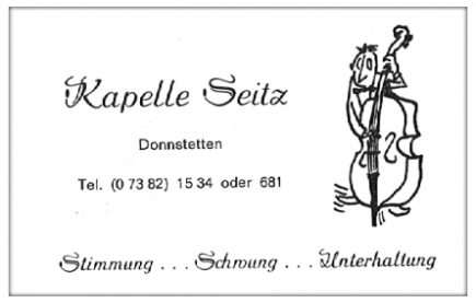 Kapelle Seitz - 1982